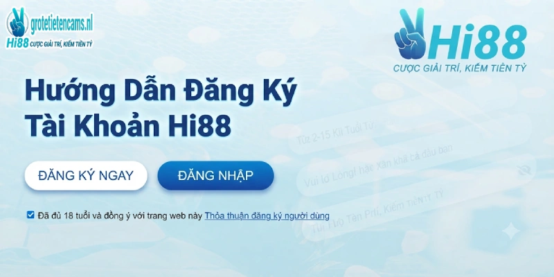 Hướng Dẫn Đăng Ký Tài Khoản Hi88